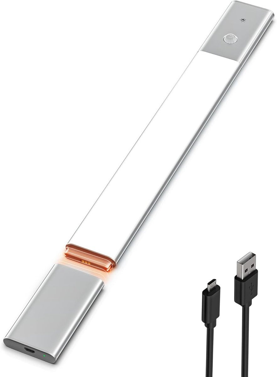 Draadloze LED Onderbouwlamp met Bewegingssensor en Dimfunctie - Oplaadbaar en Magnetisch - Ideaal voor de Keuken en Meubels