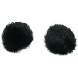 Hollyland - Lark M2 Furry Windshield Black – Windschutz für Mikrofon (2 Stück) (Fell), Mikrofon Windschutz