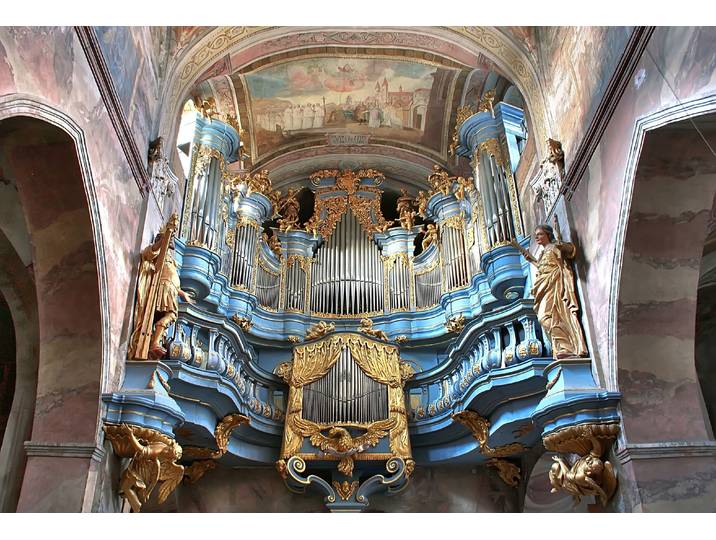 Papermoon ARCHITEKTUR-KATHEDRALE BAROQUE FASSADE ORGAN KIRCHE