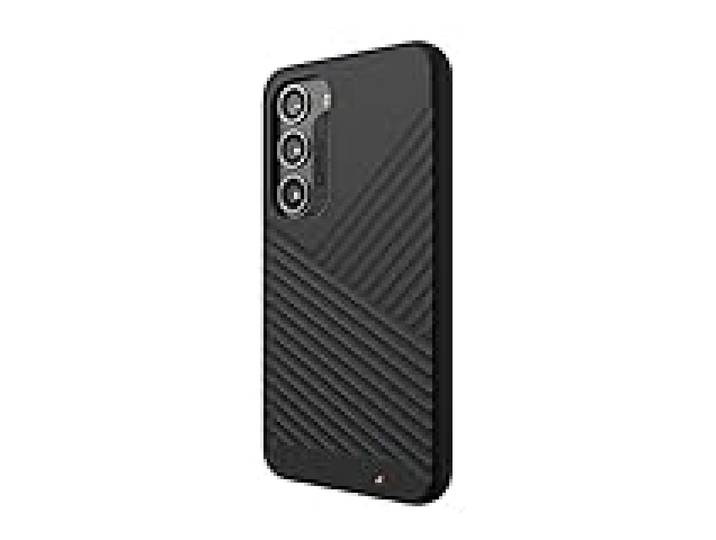 ZAGG Gear4 Denali Coque pour Samsung Galaxy S23 (texturée), Protection D30 Contre Les Chutes jusqu'à 5 m, Compatible Charge sans Fil, Plaque arrière renforcée avec Protection Bord à Bord, Noir