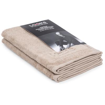 Gaestehandtuecher "LOOKS", beige, B:30cm L:50cm, Frottier, Obermaterial: 100% Baumwolle, LOOKS BY WOLFGANG JOOP, Handtücher, mit Logobestickung