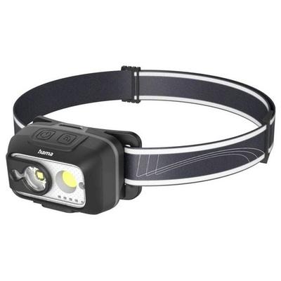 Hama LED-Stirnlampe 'HL500-C', mit Akku, Kopflampe zum Joggen, Arbeiten, 4 Modi 00228609 Stirnlampe 120 g