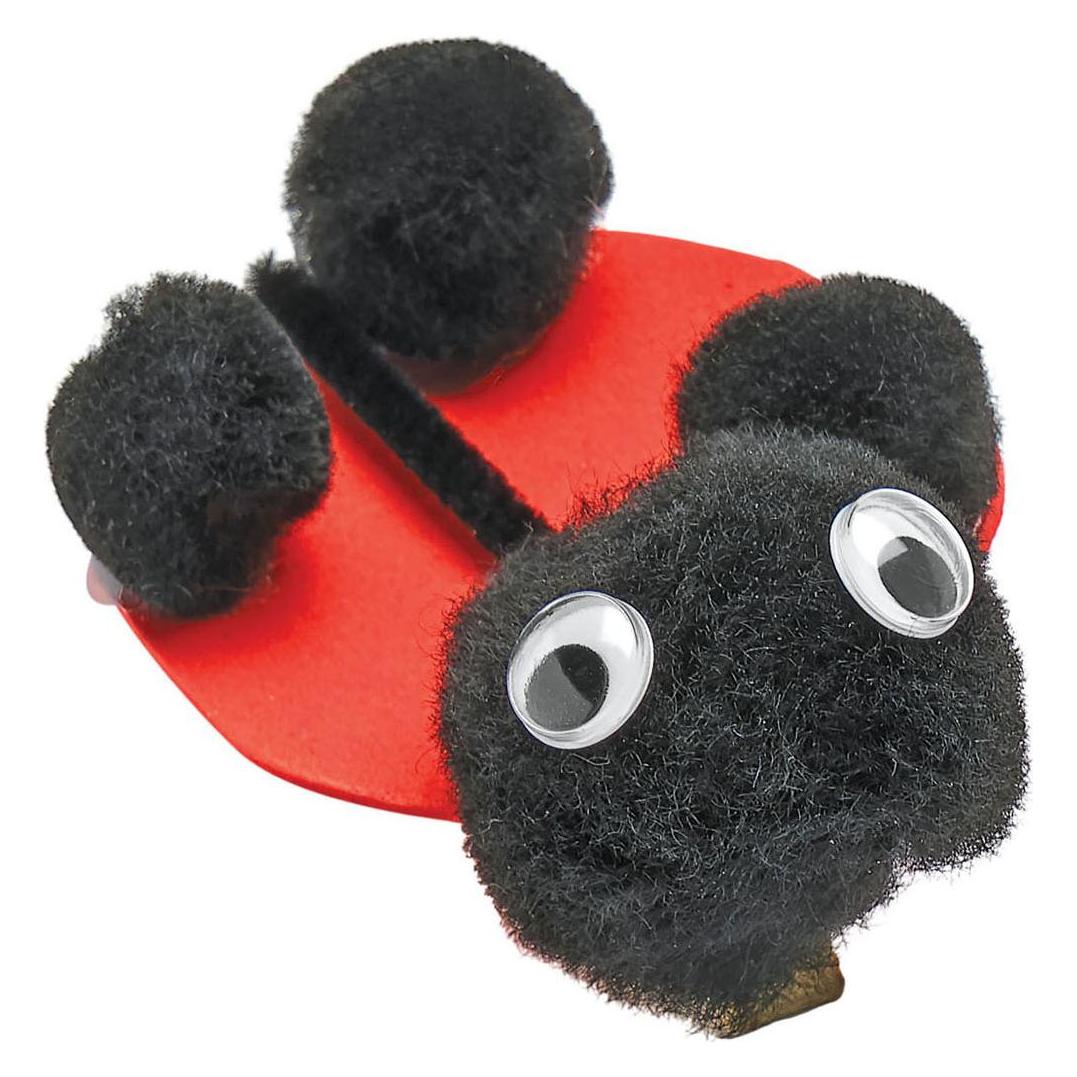 Colorations Colorationen - Pom Poms Schwarz, 100 Stück. (25 cm) (44429034)
