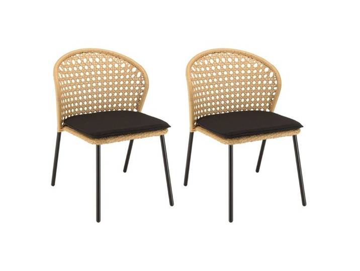 MACABANE MALO - Lot de 2 chaises rotin synthétique couleur naturelle