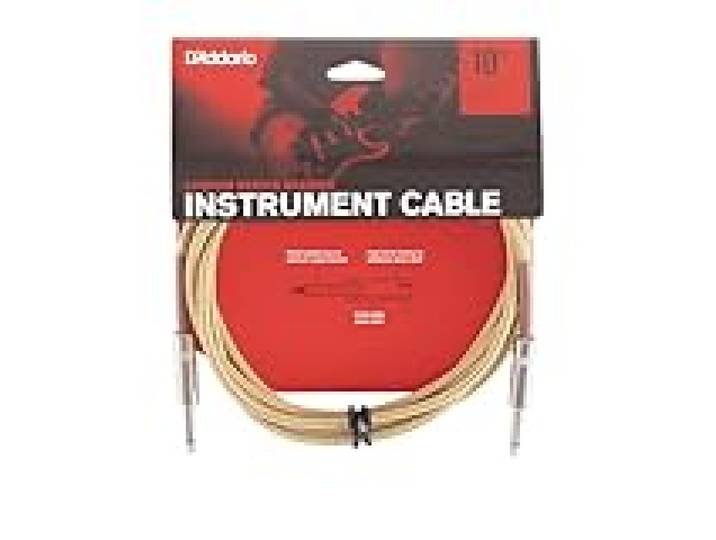 Planet Waves D'Addario Câble instrument tressé Custom, tweed, 3 m