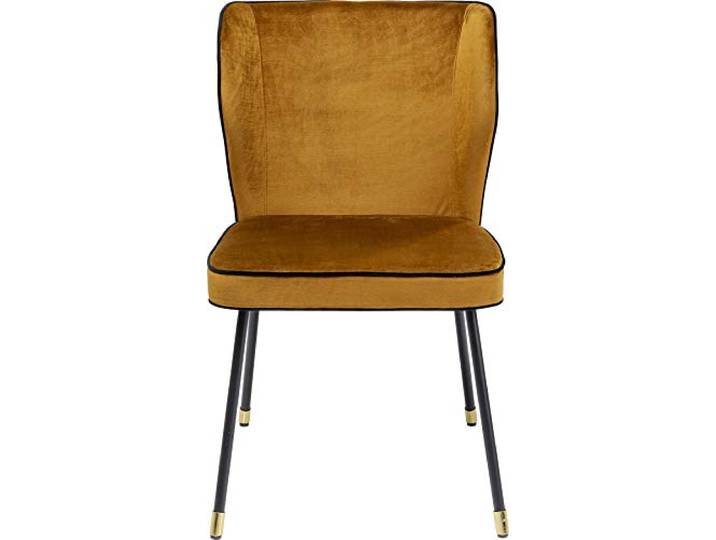 Kare Design Stuhl Irina, Braun, Sitzhöhe 47 cm, Gepolstert, 59x52x83 cm 110 kg max. Belastbarkeit, Polyesterbezug, mit Rückenlehne, hohe Scheuerbeständigkeit, 4 Beine, fürs Esszimmer