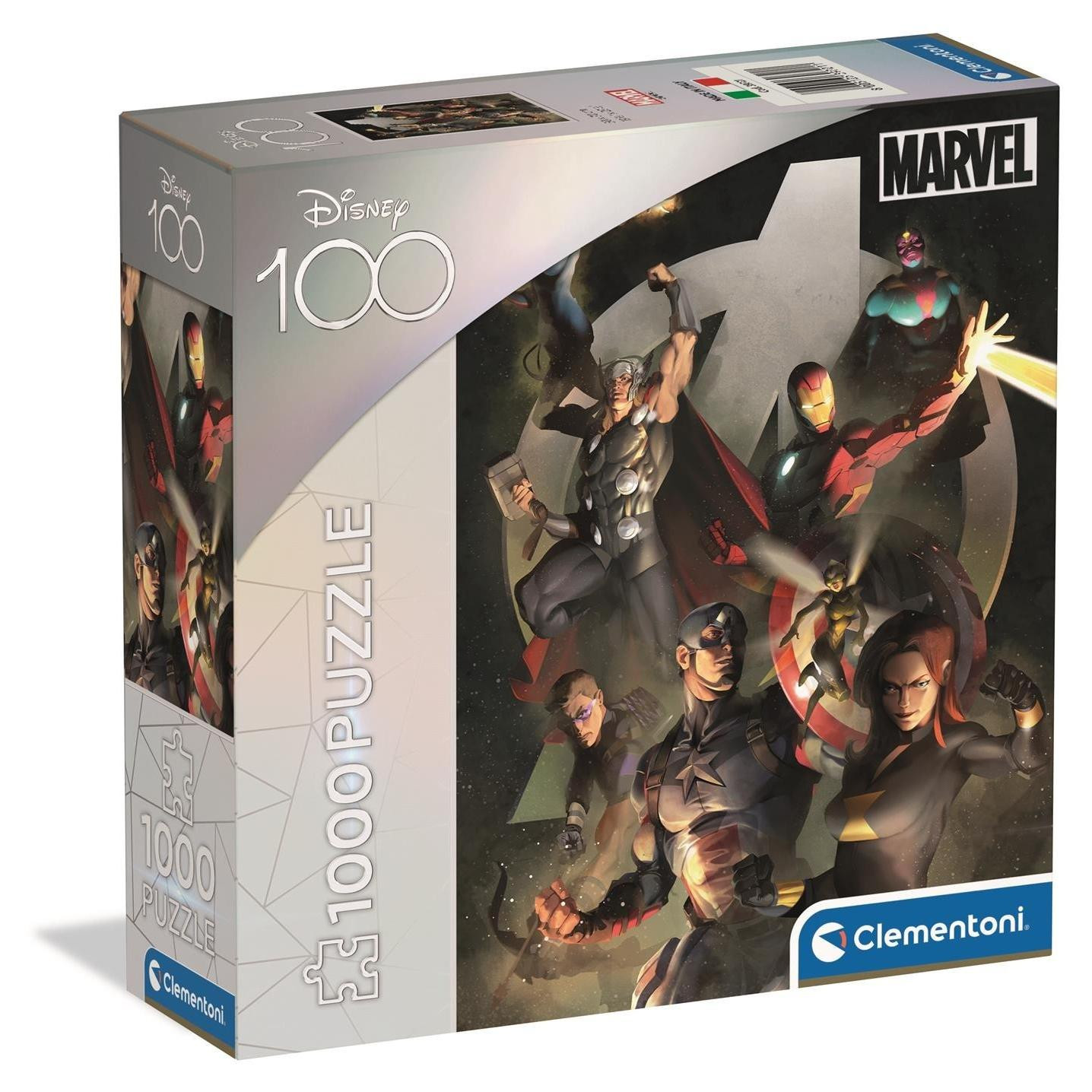 Clementoni Disney 100 jaar Marvel Avengers Puzzel met 1000 stukjes