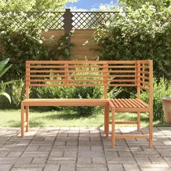 vidaXL Garten-Eckbank aus massivem Akazienholz 140 cm v22 Unico / Braun