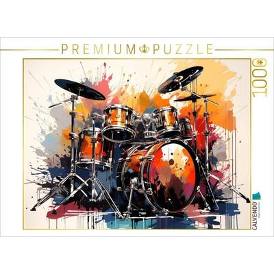 CALVENDO Puzzle Drumming Farbsinfonie | 1000 Teile Lege-Größe 64x48cm Foto-Puzzle für glückliche Stunden