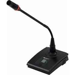 Relacart UD-1 UHF-Schwanenhalsmikrofon für WAM-402, Mikrofonständer, Schwarz