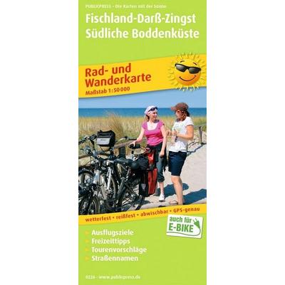 Publicpress Rad- und Wanderkarte Fischland-Darß-Zingst, Südliche Boddenküste 1:50.000, Sonstige von , KOMPASS Freytag & Berndt, 978-3-7473-0226-2