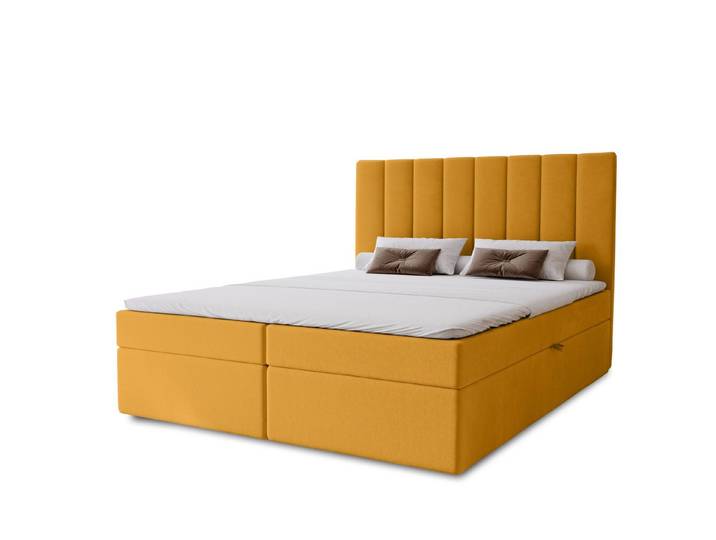 MARPUR Boxspringbett NERO BOX (Boxspringbett mit Bettkasten und Kopfteil, Füße, Anleitung)