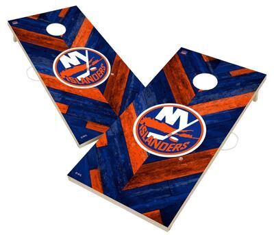 Skip's Garage New York Islanders NHL Cornhole Board Set