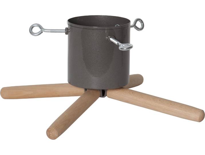 Christbaumständer Trading Weihnachtsbaumständer , grau, H:19cm Ø:45cm, Kunststoff, PARFORCE TRADITIONAL HUNTING, Weihnachtsbaumständer, Christbaumständer