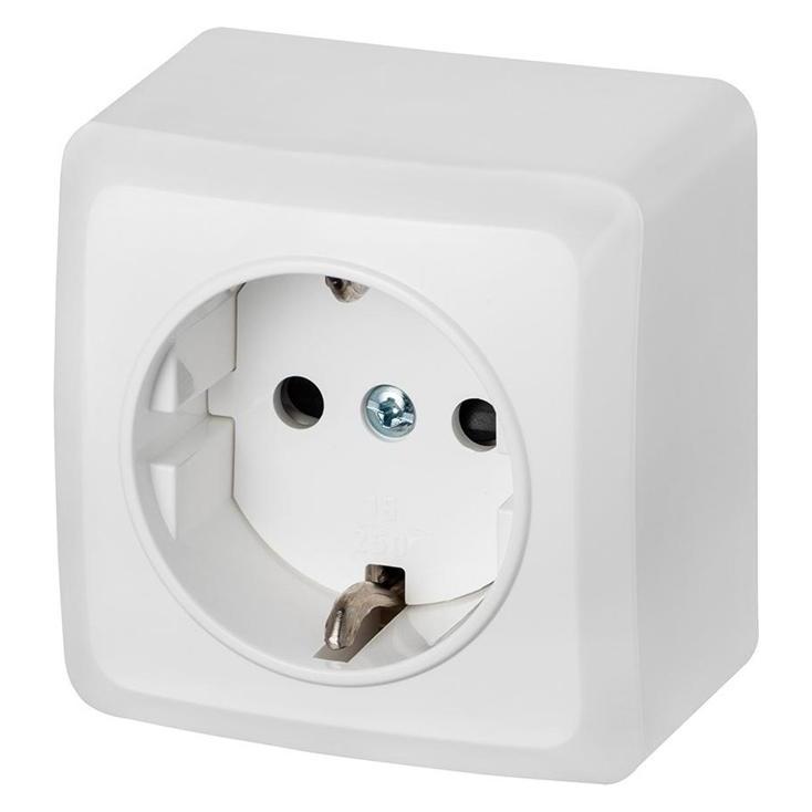 Elektro-Plast Schuko Surface Socket White (41948844)