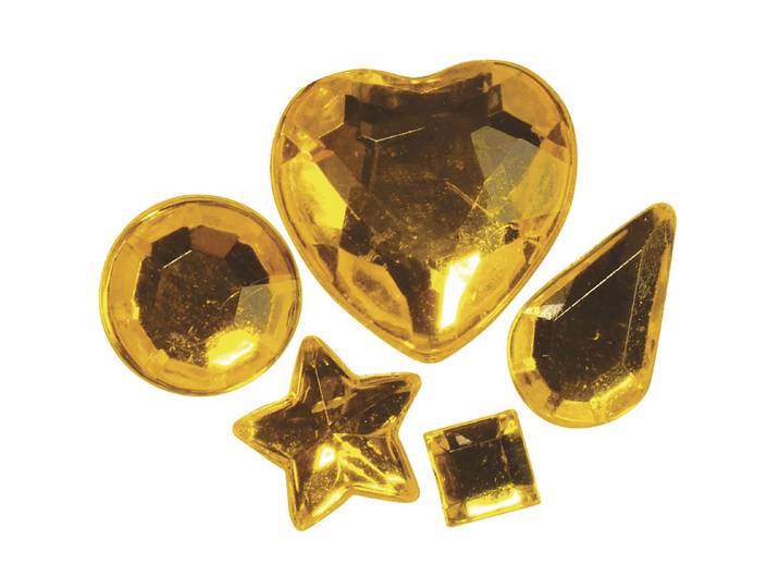 Rayher Acryl-Strasssteine zum Aufkleben 3-12 mm 58 Stück