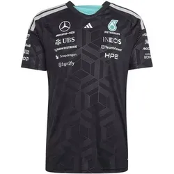 ADIDAS Herren Hemd MERCEDES - AMG PETRONAS FORMULA 1 TEAM DRIVER TRIKOT, Größe XL in Schwarz Schwarz