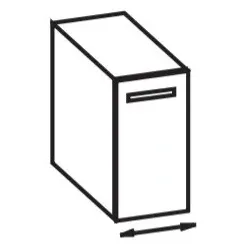 Artiqua 300 Unterschrank variabel, Riviera Eiche quer NB, 300-UVT-1-___-R-7179-438 300-UVT-1-___-R-7179-438