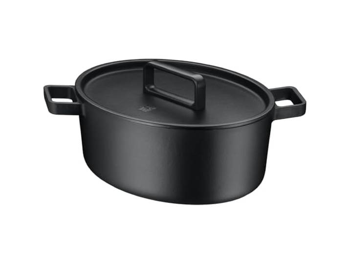 Bräter Oval Flavour Schwarz 33x26cm