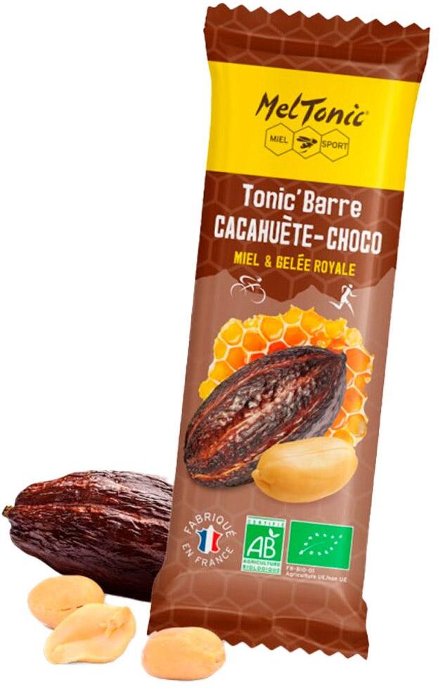 Meltonic  - Tonic Barre Bio 25 g. Miel Cacahuètes Chocolat - Barre Energétique
