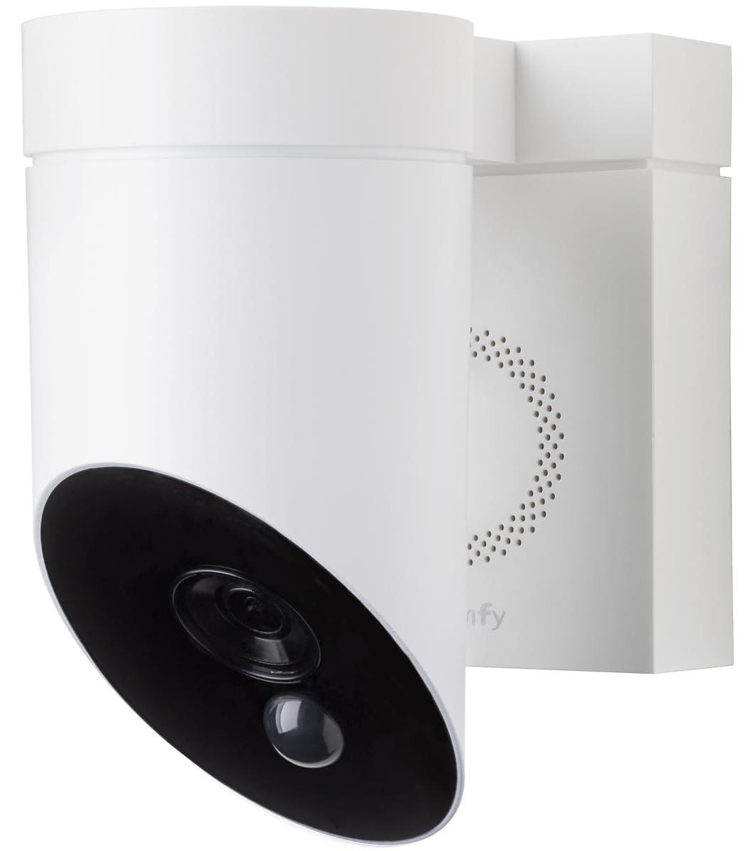 Somfy 1875325 - Outdoor Camera weiß, WLAN-Außenüberwachungskamera mit intelligen