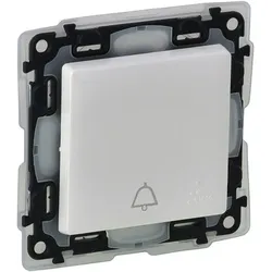 Legrand Valena Life, Taster mit Symbol "Glocke" IP44 (ultraweiß)