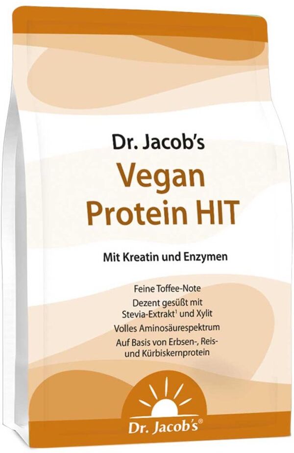 Dr. Jacob's Vegan Protein HIT Proteinpulver+Kreatin+Enzyme