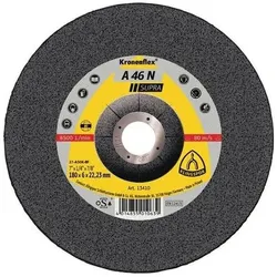 Klingspor Schruppscheibe A 46 N Supra D125xS6mm gekr.Alu.Bohr.22,23mm