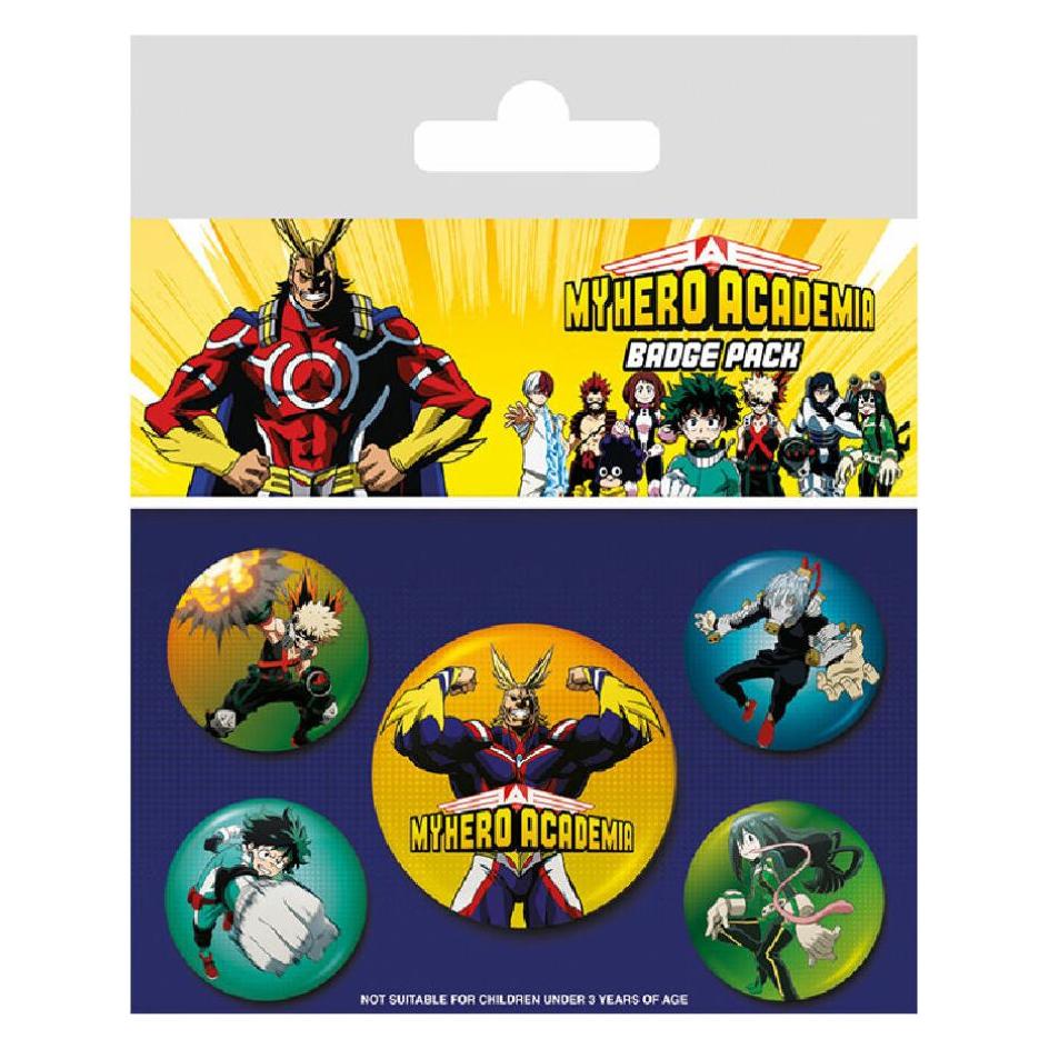 Pyramid MY HERO ACADEMIA - Pack 5 Badges - Characters (34394991)
