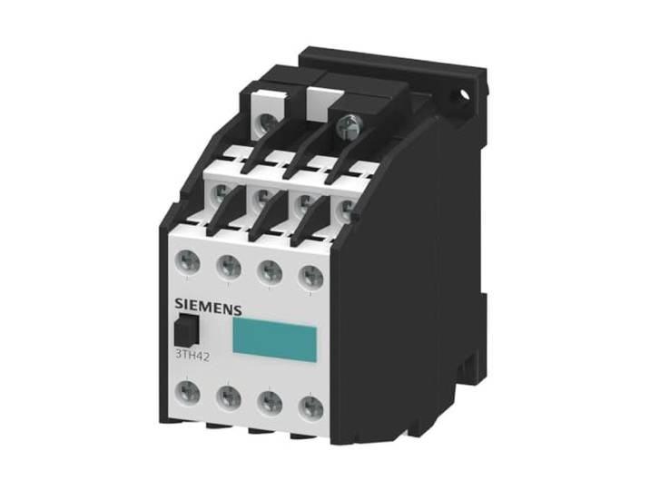 Siemens 3TH4244-0AP0 Contactor Relais 44E Nl 50 011 4No+4Nc, Schroefklemmen AC Bediening AC 230/220V 50Hz, 276/264V 60Hz, Wit