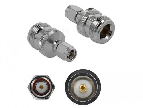 Delock 89985 89985 N-Adapter N-Buchse - RPSMA-Stecker 1St.