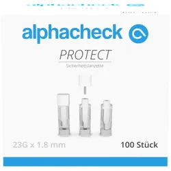 Alphacheck Protect Sicherheitslanzette 23G X 1.8Mm 100 ST