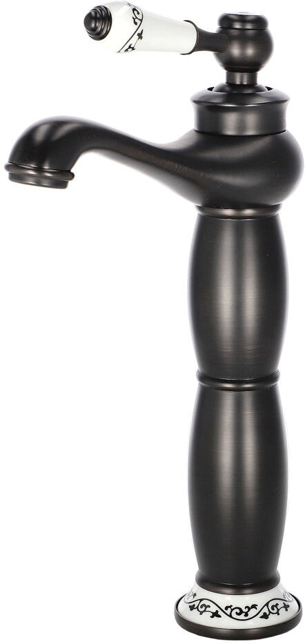 Rosalind Wheeler Ashurst Vintage Basin Mixer Black 12.5cm