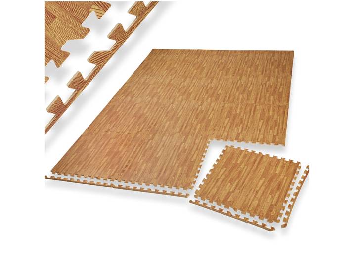 Bodenschutzmatte 24-tlg. - holzdekor
