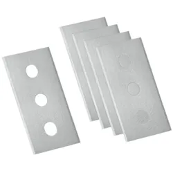 Ceranfeldschaber Ersatzklingen Edelstahl Silber