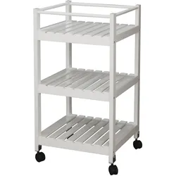HTI-Line, Badezimmerregal, Badezimmerregal mit Rollen (34 x 34 x 72 cm)