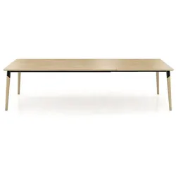 Mobitec Esstisch mit Auszug Core 180/200 x 100 cm Holz Braun Eiche 180
