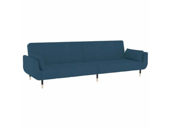 Todiikf Schlafsofa 2-Sitzer mit Kissen Samt Klappsofa Blau Verstellbare Rückenlehne und weicher Samtbezug für Wohnzimmer und Gästezimmer. Inklusive 2 Kissen.