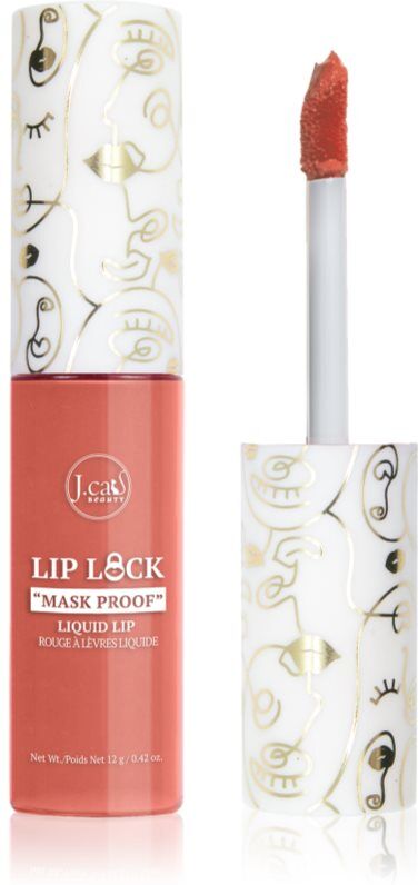 J.Cat Beauty Lip Lock long-lasting liquid lipstick with matt effect shade 105 Essential 10 g