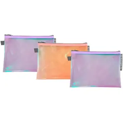 Exacompta 37130E 6x Taschen/Etuis EVA recycelt, Reißverschluss, weiches Recyclingmaterial, A6, Candy TidyFarben sortiert