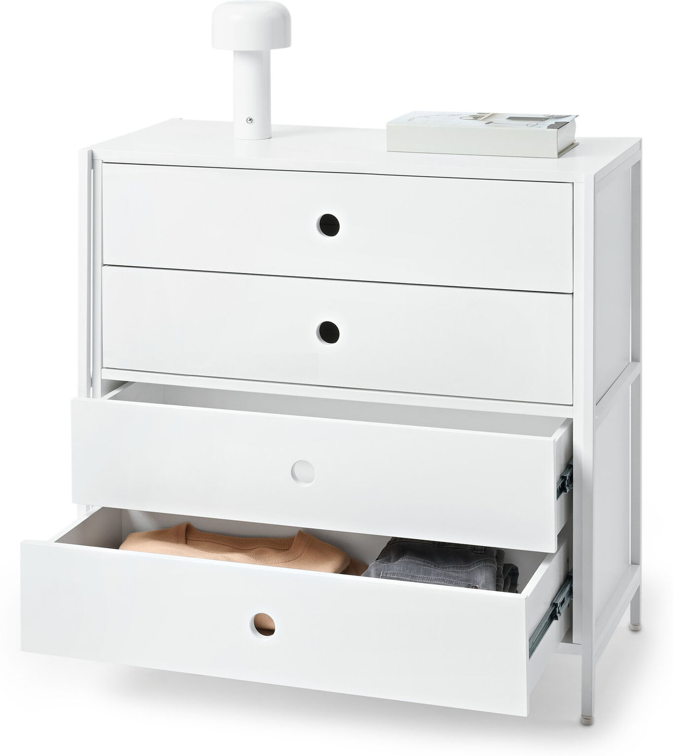 Tchibo - Kommode »Klaar« mit 4 Schubladen - 80x40x76,8cm - weiss -