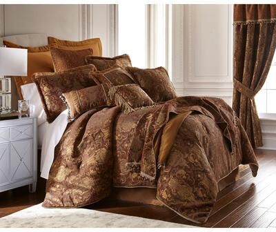 PCHF China Art Brown 3-piece Comforter Set