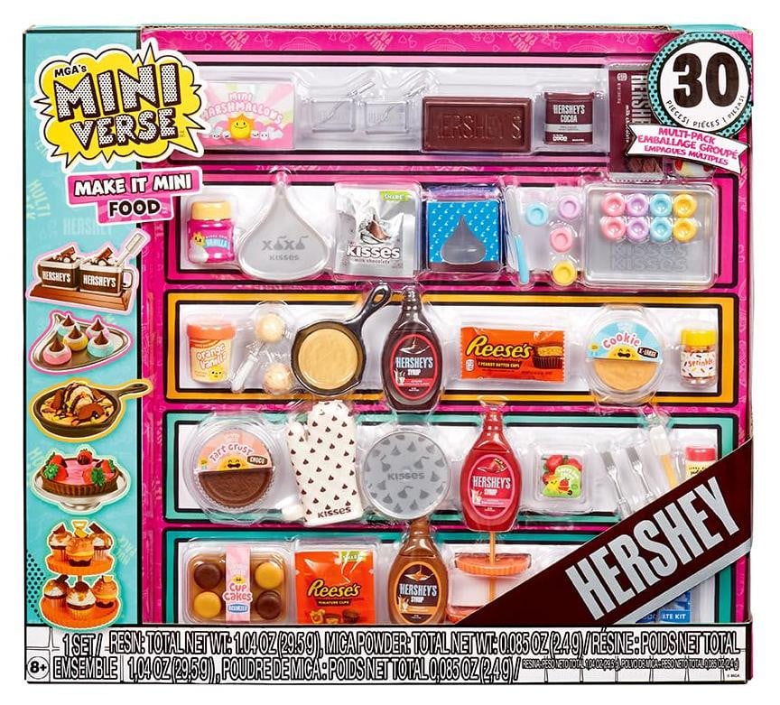 MGA Miniverse Make It Mini Hershey's Multipack, 8 stuks, Meerdere kleuren