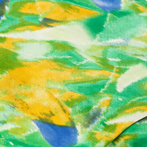 Viskose-Blusenstoff/Javanaise "Farbverlauf", grün-color