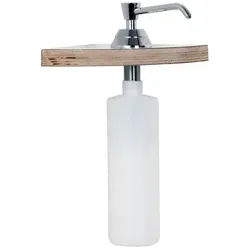 Mediclinics Seifenspender 480 ml für den Waschtischeinbau Edelstahl Seifenpumpe