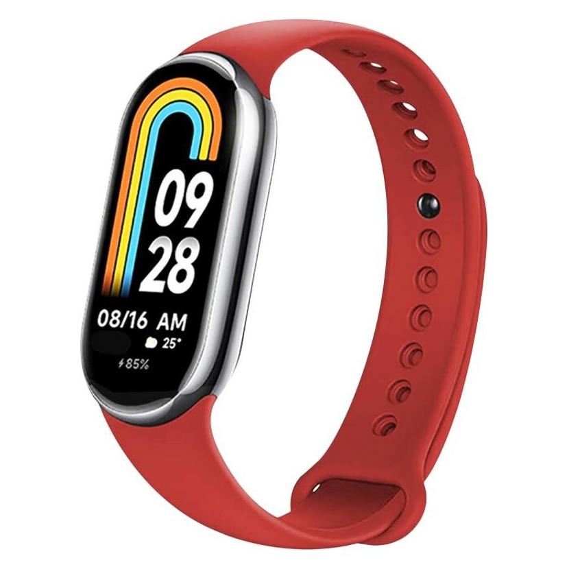 Fixed - Silicone Strap - Xiaomi Mi Band 8 / 8 NFC / 9 / 9 NFC - Red (Silikon) (FIXSSTB-1176-RD)