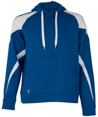 Holloway 229546 Prospect Hoodie in Royal/White size Medium   Cotton/Polyester Blend