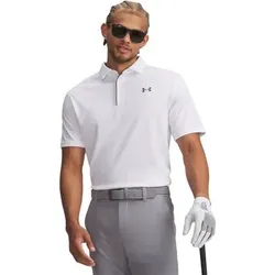 UNDER ARMOUR Herren Kurzarm Tech Polo, Größe M in Weiß Weiß