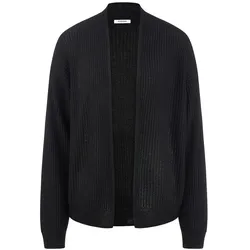 Strickjacke aus Seide und Kaschmir Peter Hahn schwarz, 38