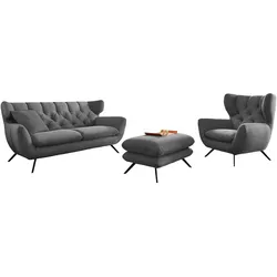 SITZGRUPPE CHARME Grau Cord